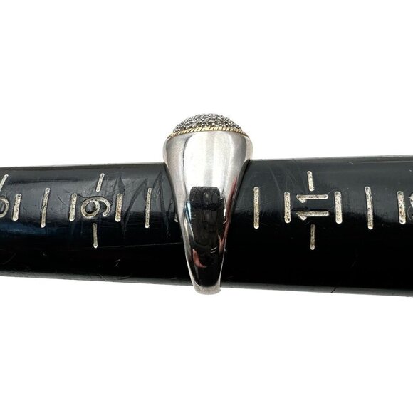 JWBR Womens Diamond Sterling Silver Ring Size 10 Modern Style Statement - Picture 8 of 8